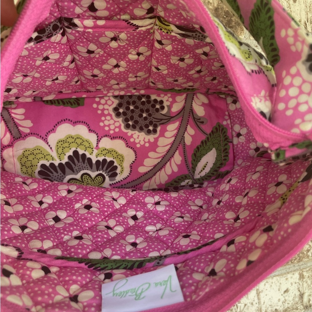 Vera Bradley Pink and Green Floral Shoulder Bag - Picture 5 of 9